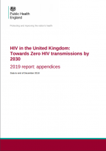 HIV In The UK 2019 Towards Zero HIV Transmissions By 2030 Appendix